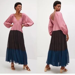 Anthropologie color block dress